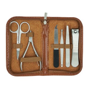 Presidential Seal Leather Manicure Set